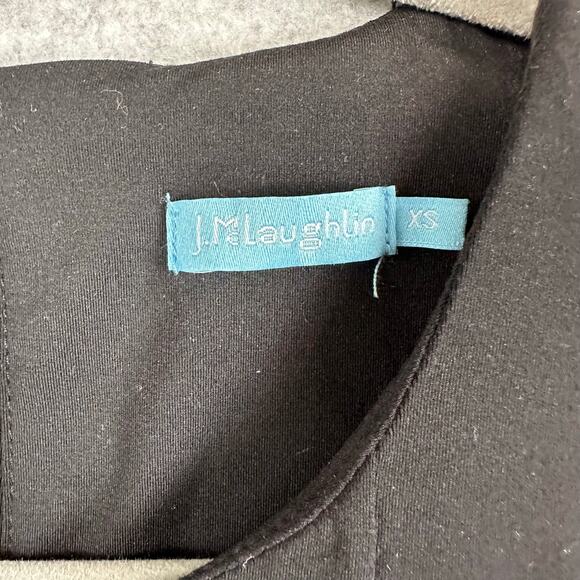 J McLaughlin Clive Midi Dress Size XS Black Sleeveless Pleated Pocket Waist Tie - Picture 4 of 12